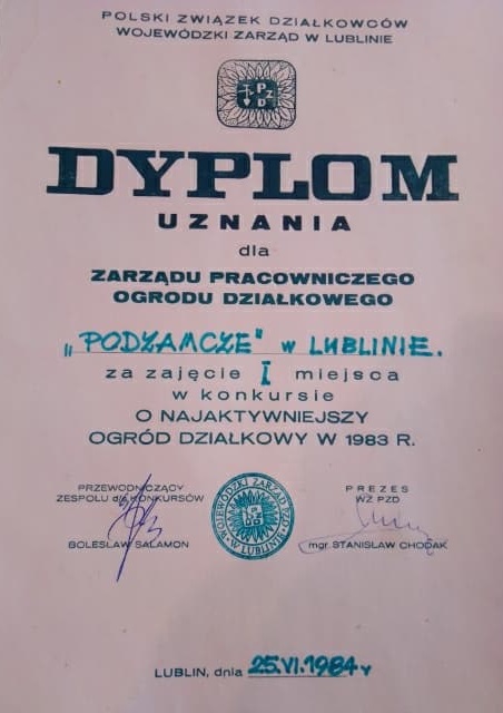 Rodzinny Ogród Działkowy „Podzamcze” - Lublin